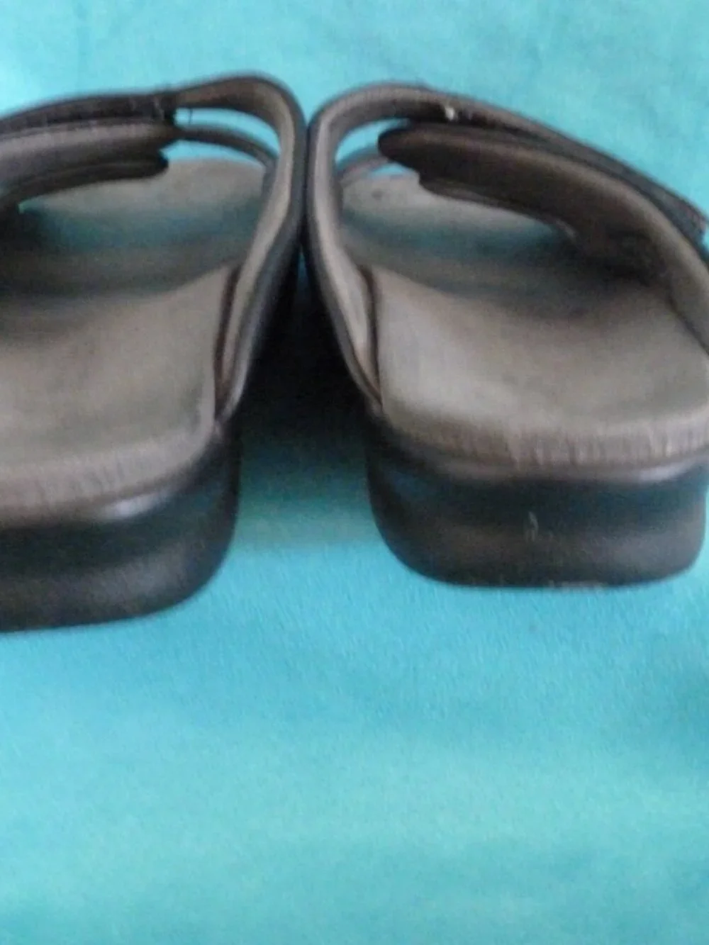 AS Women Cozy Slide Sandal slip on Black 10 Medium Adjustable retail $200